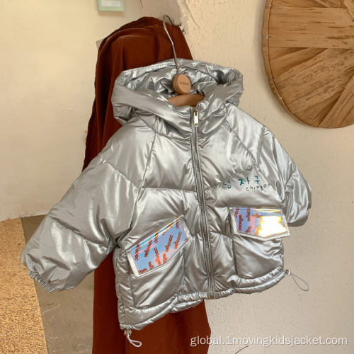 Kid Girl Down Jacket Children's Down Jacket Shiny Face Girls Manufactory